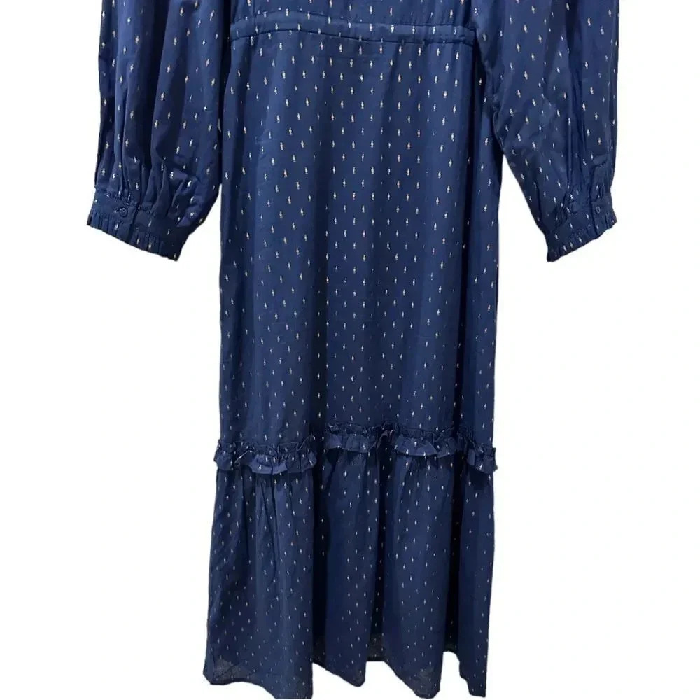 Emerson Fry India Collection Lucy Lake Dot Dress sz S - Picture 11 of 14